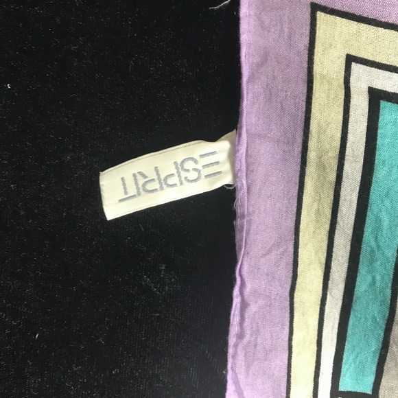 ✖️SOLD✖️ 80s Esprit Resnicoff Pop Art Scarf 🚺• - Picture 4 of 5